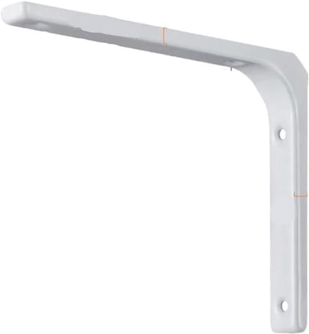 Wandplankhouders - Driehoekige steunen - Opbergen en decoreren - Robuuste constructie - 25 cm - Wit