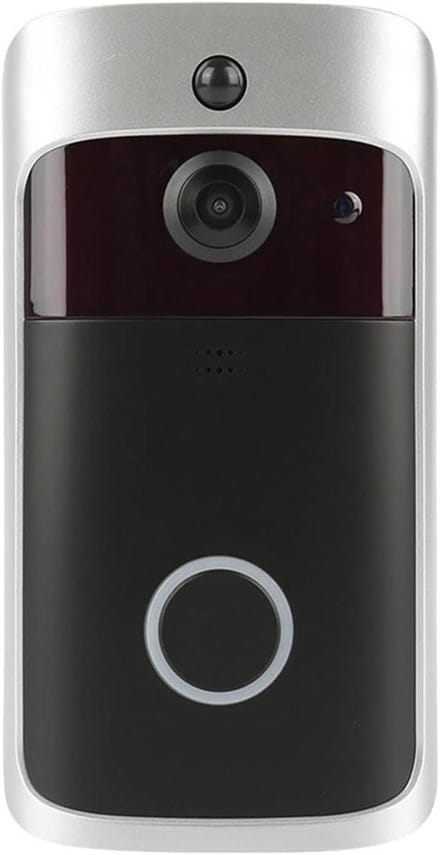 Slimme Deurbel Camera - WIFI Deurtelefoon - Huisbeveiliging - Bewegingsdetectie - 166° Groothoek - Zwart