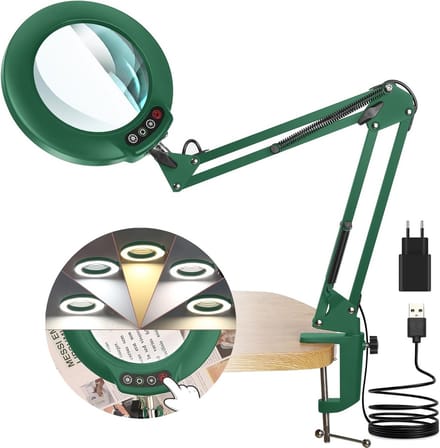 Loeplamp met Standaard - Lamp met Led Verlichting - Vergroting