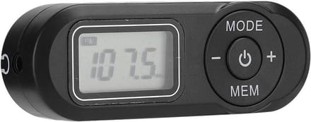 Draagbare Mini FM Radio met LCD Scherm en Hoofdtelefoon - Compact Zakmodel