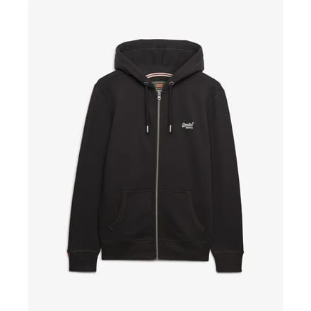 Superdry - Essential Logo Zip Hoodie Half Brushed - Heren - Hoodies