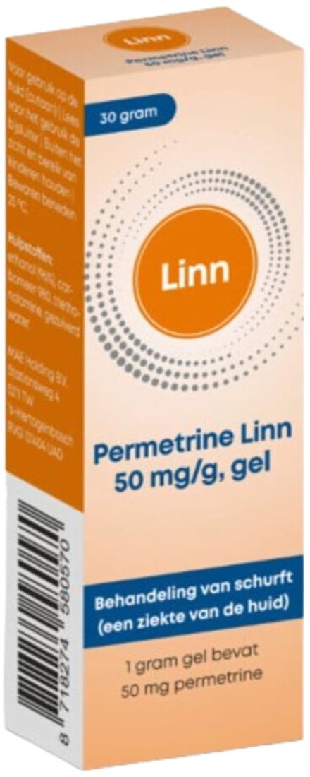 Linn Permetrine Gel 50mg/g - 1 x 30 gr