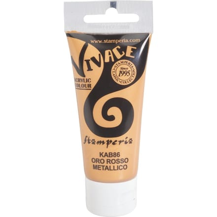 Stamperia Vivace Paint - Metallic Red