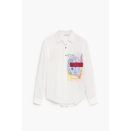 Dameshemd met lange mouwen Desigual Rin