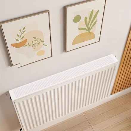 Witte Radiator Sierrooster Stofbeschermer Magnetisch Snel Bevestigen 40cm