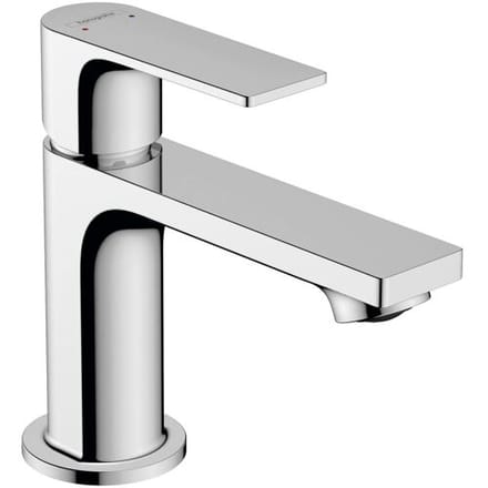 Hansgrohe Rebris e 1 greeps wastafelkraan - 80 PopUp - trekwaste - hoogglans chroom