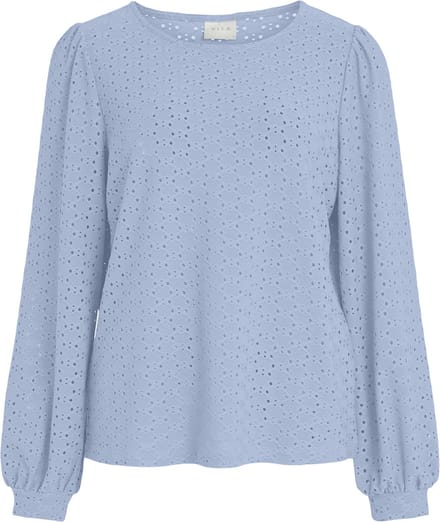 VILA - VISANIANA NEW L/S CUFF TOP/SU/I/PB - Dames - Blouses