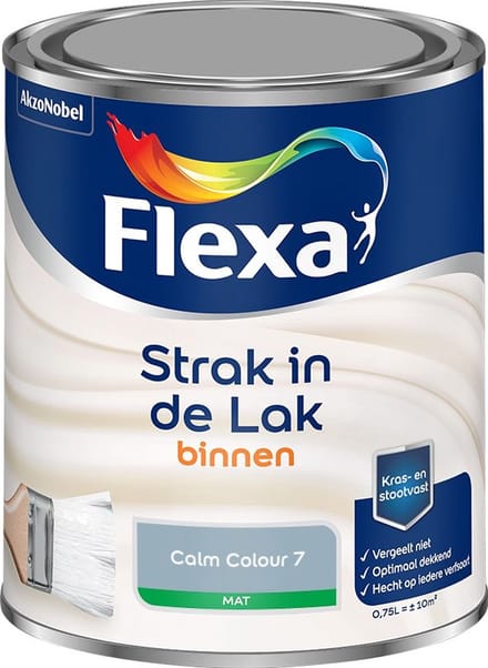 Flexa - Strak In De Lak Binnenlak Mat - Calm Colour 7 - Mengverf - 750 Ml