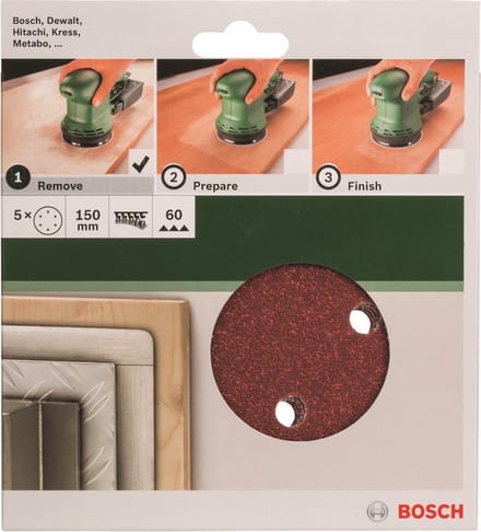 Bosch SLIBEBLAD EX Ø150MM K60 HUL 5STK GL