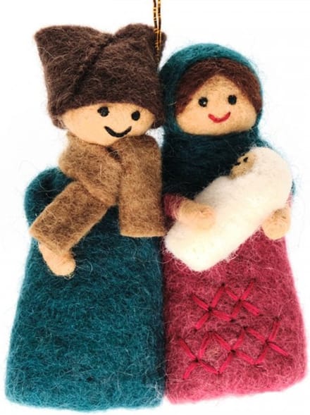 Jozef en Maria vilt 8x10cm