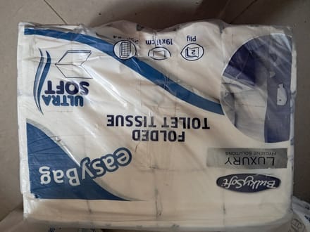 BulkySoft toiletpapier bulk Premium Pure Cell. Wit 2lgs. 19x11cm Easybag 24x250st.