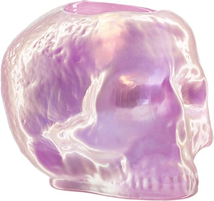 Kosta Boda Still Life Waxinehouder schedel lichtroze - 115mm