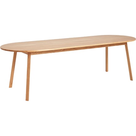 HAY - Triangle Leg Tafel rechthoekig - 250 x 85 cm - eiken helder gelakt - bruin