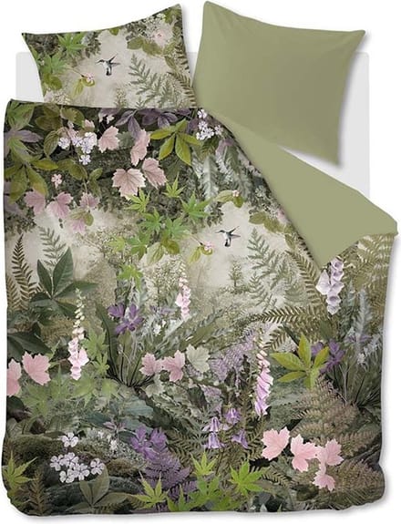 Beddinghouse Charming Dekbedovertrek - Groen - 260 x 200/220 cm + 2x 60 x 70 cm