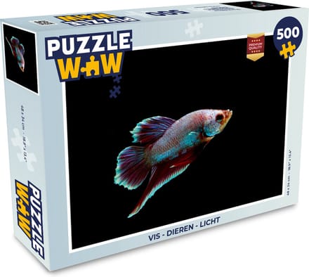Puzzel Vis - Dieren - Licht - Legpuzzel - Puzzel 500 stukjes
