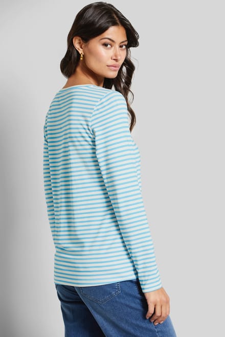 Bugatti Damen Shirt met lange mouwen en strepen