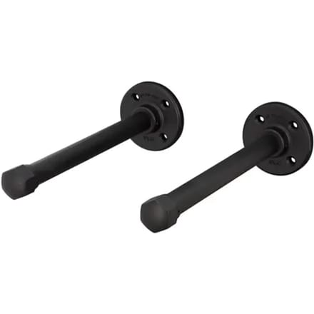 Duraline Plankdrager Pipe S/2 Mat Zwart 22,5cm