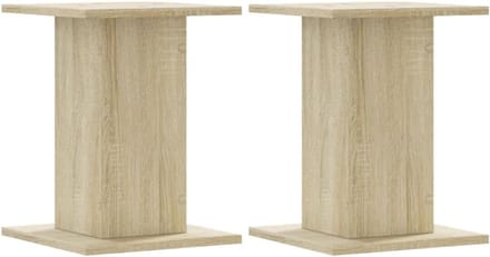 Set van 2 Stevige Houten Speaker Stands in Sonoma Eikenhout