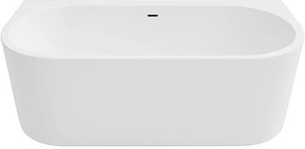 DutchLine Half-vrijstaand Bad - Mat Wit - 1800x800x580