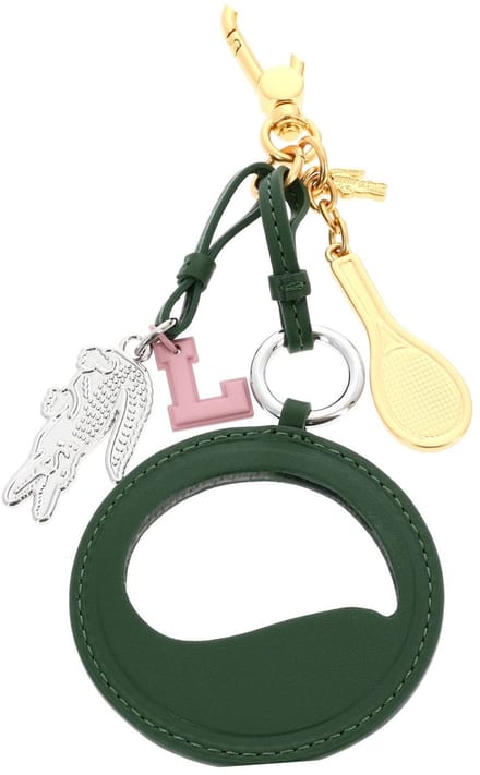 LACOSTE sleutelhanger Mirror Racket Croc Charm Vert donkergroen