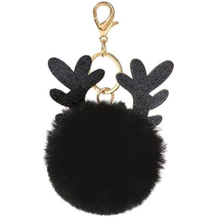Kerst sleutelhanger pluche rendier assorti