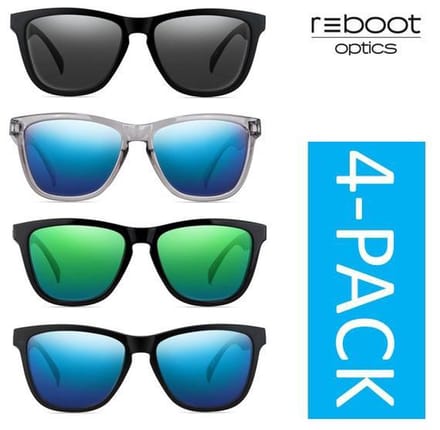 Reboot Optics® Zonnebrillen | 4 stuks | Gepolariseerd | Unisex