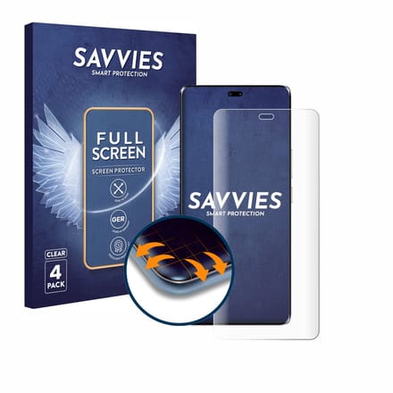 Savvies - Screenprotector voor Honor Magic 7 Lite - Folie Beschermfolie transparant volledig dekking 4 Stuks