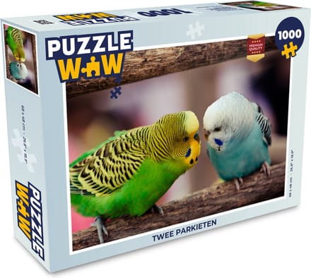 Puzzel Twee parkieten - Legpuzzel - Puzzel 1000 stukjes volwassenen
