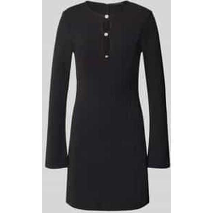 Knielange jurk met stretch model 'CLAUDIE'