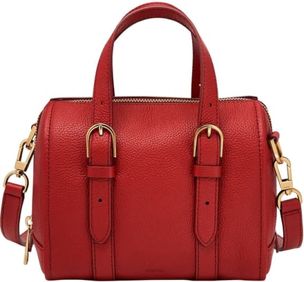 FOSSIL Schoudertas Handtas Carlie Mini Satchel Garnet Rood