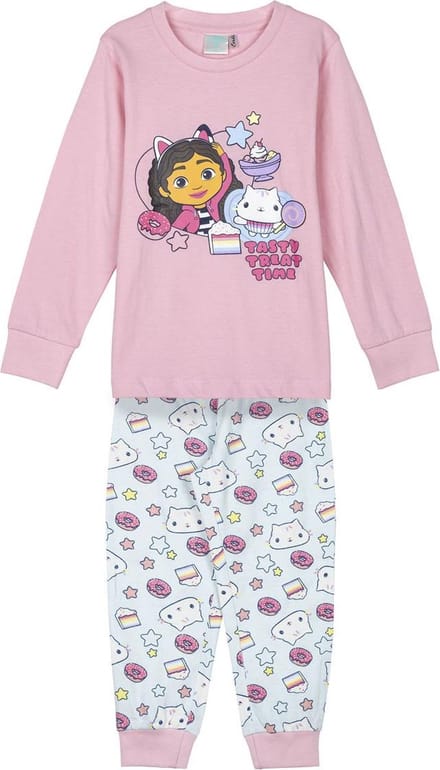 Gabby's Poppenhuis Pyjama Meisjes 100% Katoen Roze