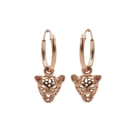 Karma Oorringen Hoops Leopard Rosé