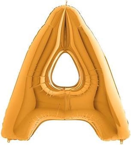 Folieballon letter A goud (100cm)