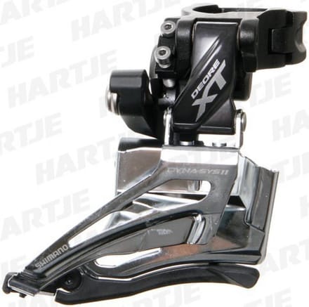 Shimano Deore XT FD-M8025 Voorderailleur 2x11-speed klem Top Pull