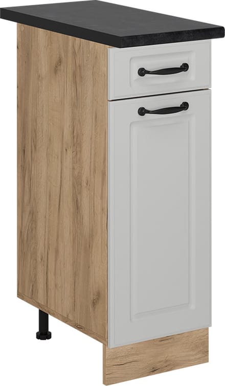 Vicco R-Line Keukenonderkast – 30 cm, WB Antraciet Wit Landhuis