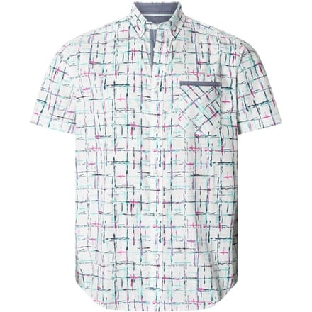 Babista herren Overhemd Met Korte Mouwen - 41/42 - wit - Plus Size
