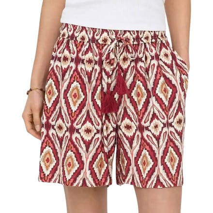 Only Onlmikasi string detail shorts wvn brick red/abstr