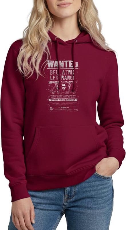 Harry Potter Bellatrix Lestrange Wanted Poster Hoodie Dames