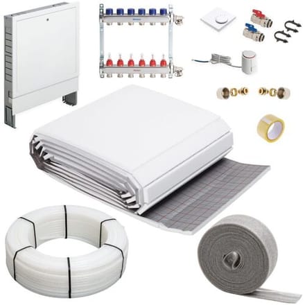 Megabad Profi Collection Underfloor heating tackers system complete set for an area up to 70 m² MBTS1EB70QM
