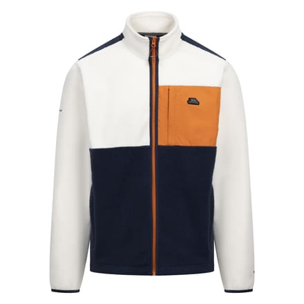 Trespass Heren Hamish AT200 Fleecejack (Gebroken Wit/Navy/Oranje)
