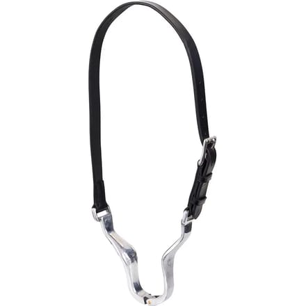 Aluminium halsband met leren riem Premiere