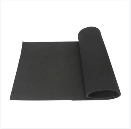 Graphite Vilt Deken - Hittebestendig Materiaal - Thermische Isolatie - Hoge Koolstofgraad - 146cm x 40cm - Grijs