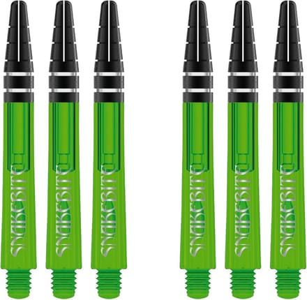 Dartpijlen Stelen Nitrotech Medium Groen - 2 Sets (6 Stuks)