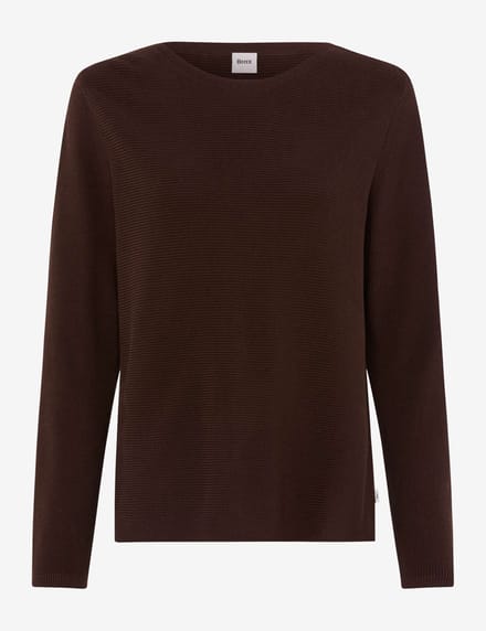 Brax Dames Trui  Style LESLEY brunette, donkerbruin, maat 38