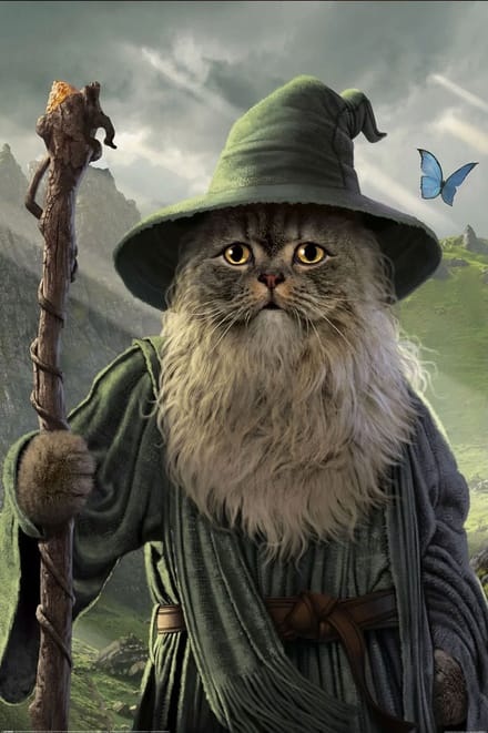Hole in the Wall Fantasy Characters Maxi Poster-Catdalf (Diversen) Nieuw