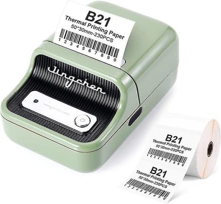 Niimbot - B21 Pro Groen - Labelprinter - Labelmaker - Draadloos - Draagbaar - Direct Thermisch - 300dpi - 1500mAh - Print Breedte 20-50mm