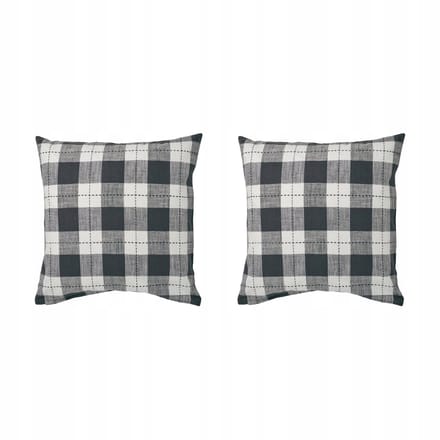 2x Antraciet Kussensloop 50x50 cm - Katoen, Gerecycled