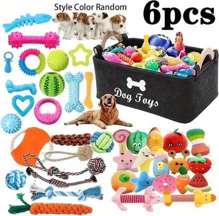 Nivard Honden Speelgoed - Hond - Speelgoed - Dog Toy - Pluche - 6st