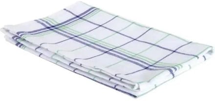 Handdoek Christelle | ft 50 x 70 cm | geruit | groen blauw | pak van 6 stuks