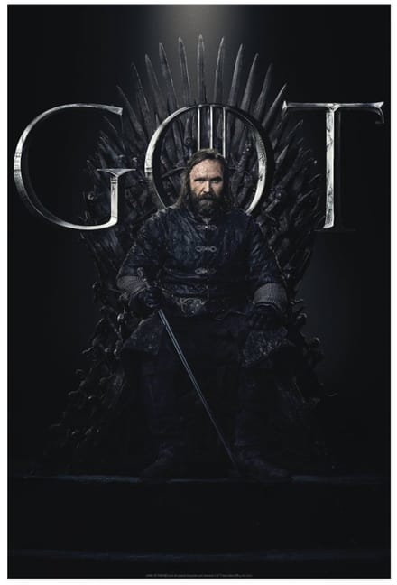 Game Of Thrones Sandor Clegane GOT Poster 20x30 cm